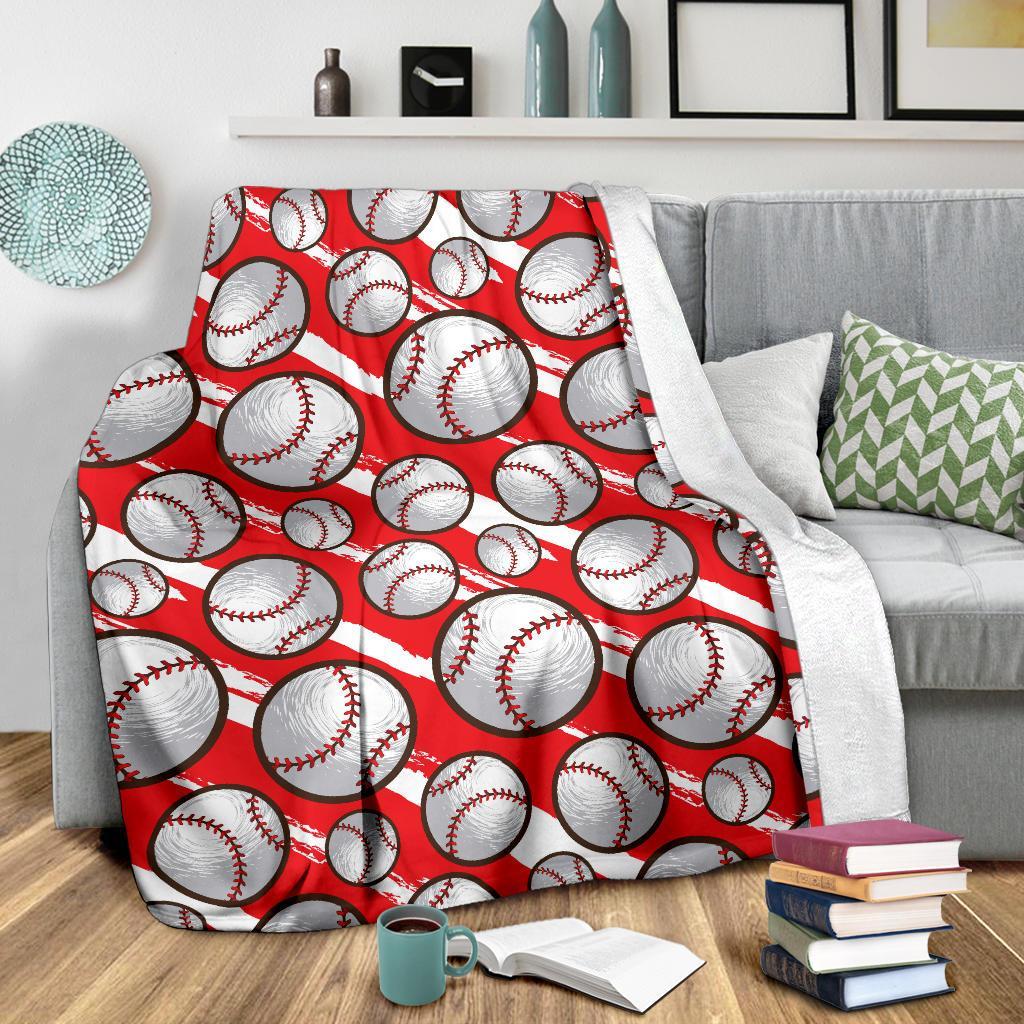 Pattern Print Softball Blanket-grizzshop