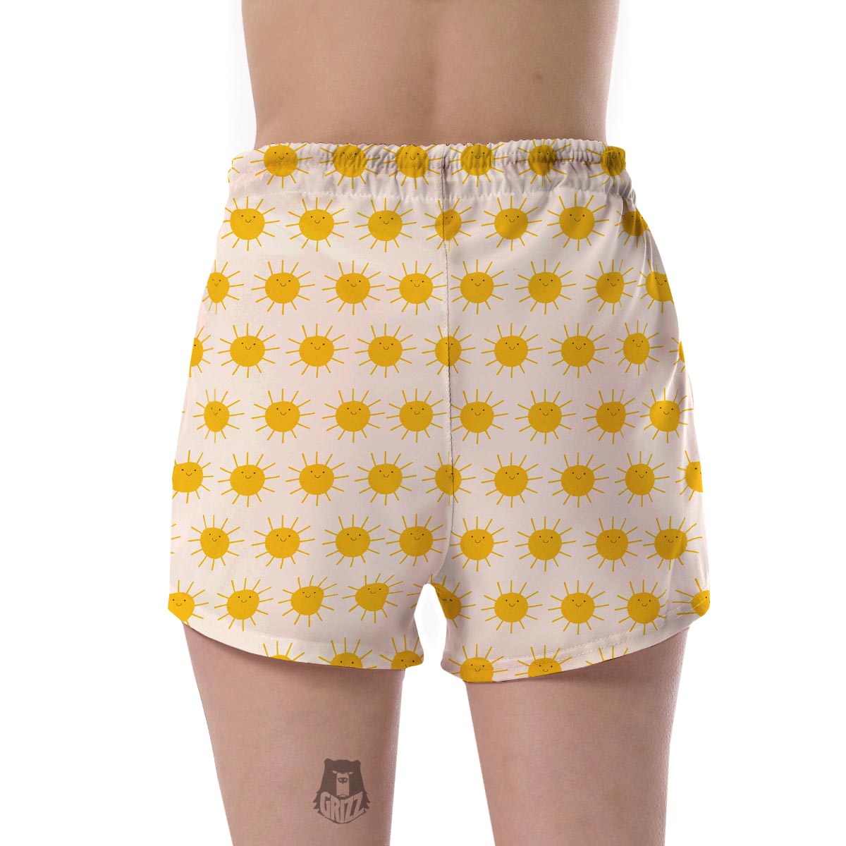 Pattern Print Sun Women's Shorts-grizzshop