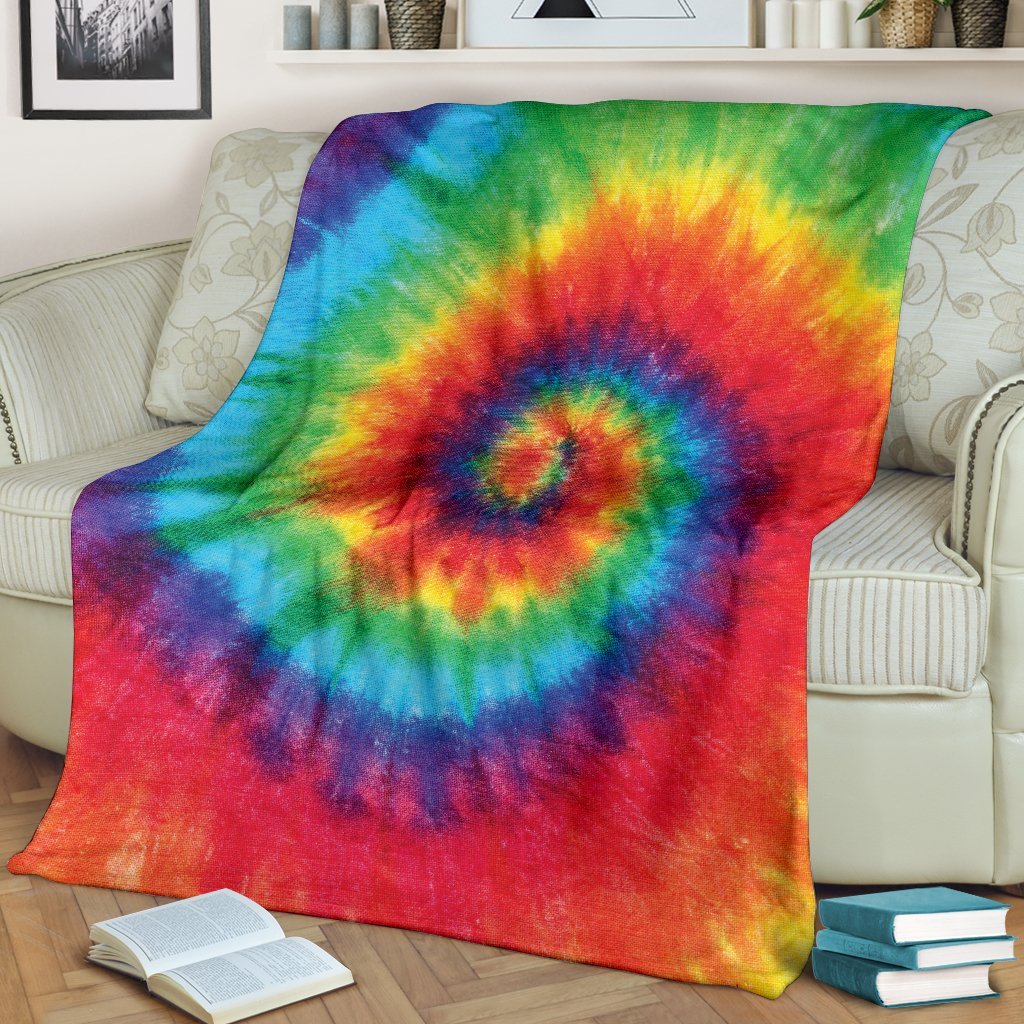 Pattern Print Tie Dye Blanket-grizzshop