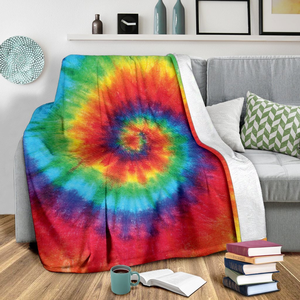 Pattern Print Tie Dye Blanket-grizzshop