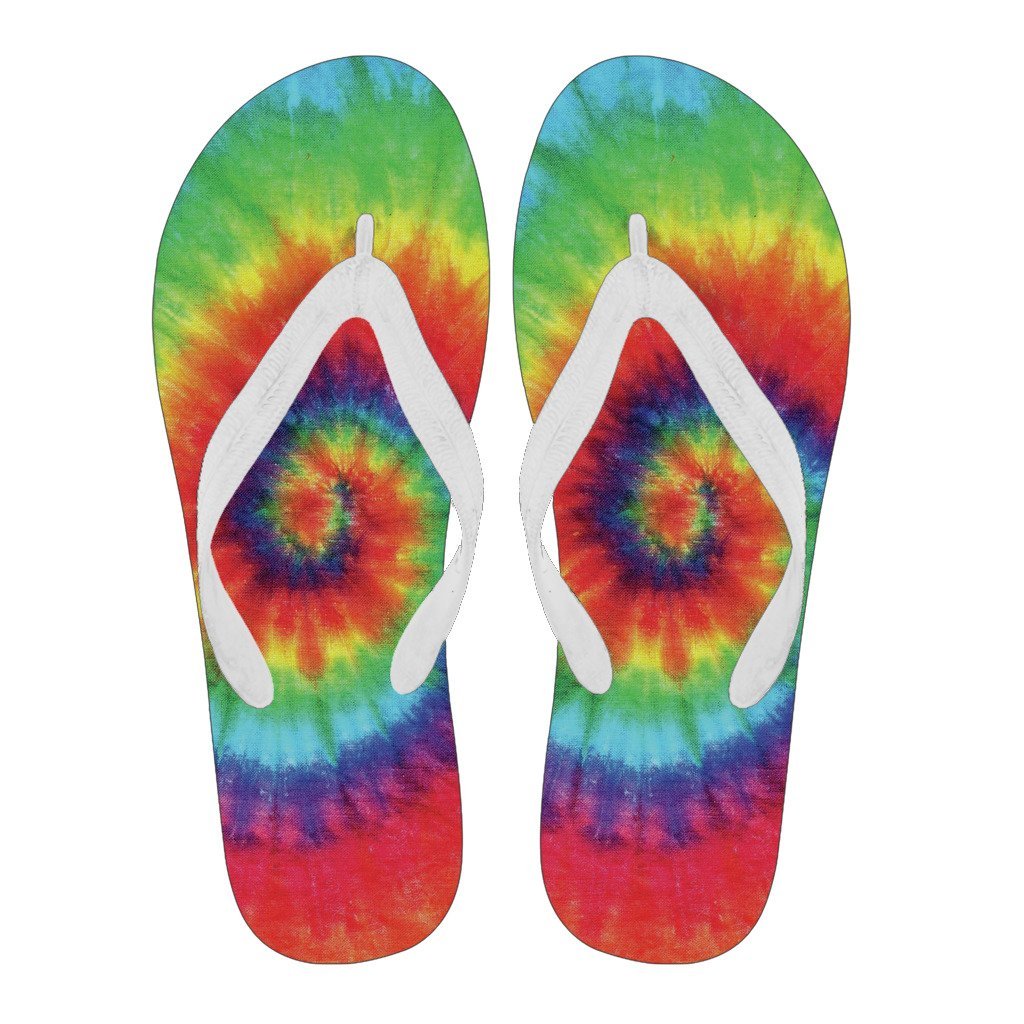 Pattern Print Tie Dye Men & Women Flip Flops-grizzshop