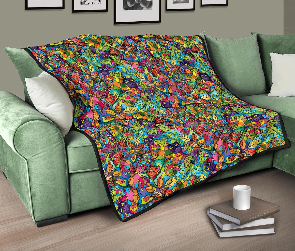 Pattern Print Trippy Quilt-grizzshop