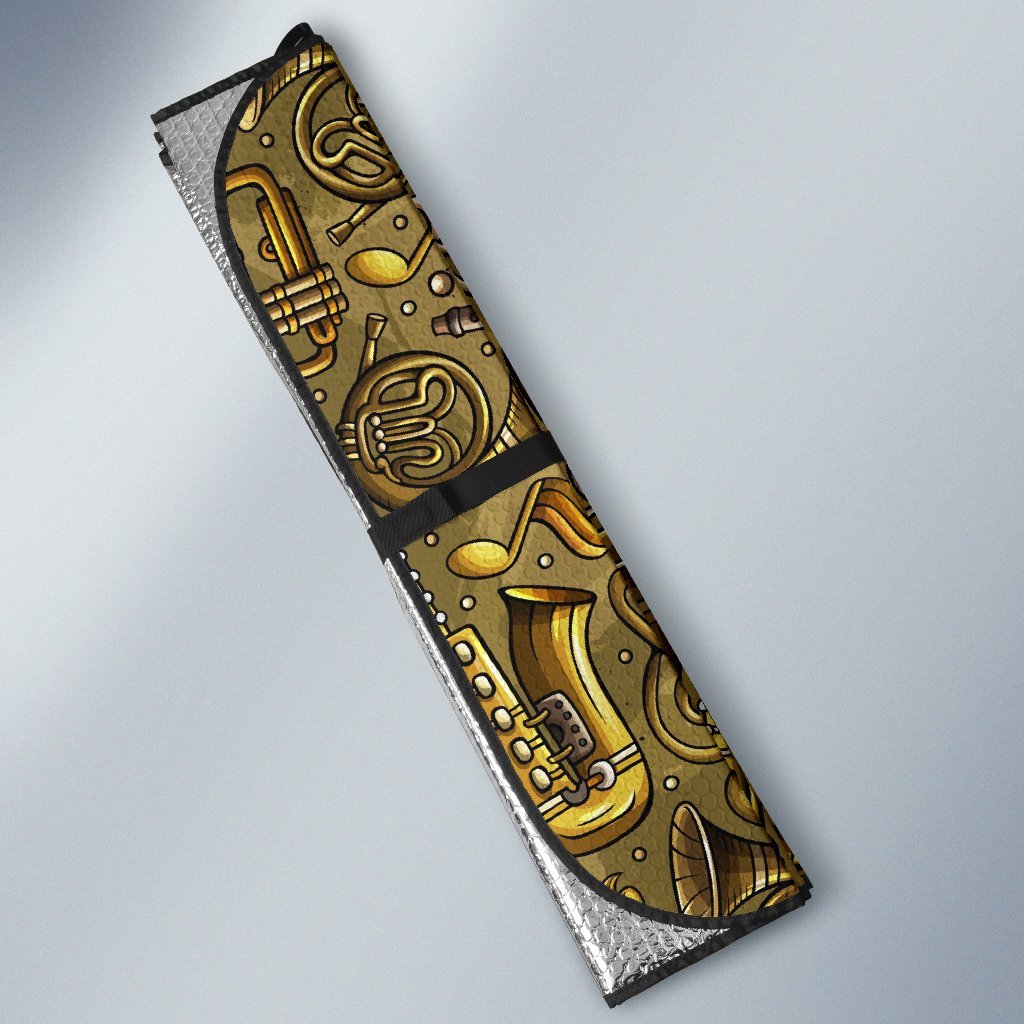 Pattern Print Trumpet Car Sun Shade-grizzshop