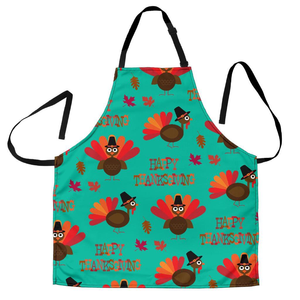 Pattern Print Turkey Thankgiving Men's Apron-grizzshop