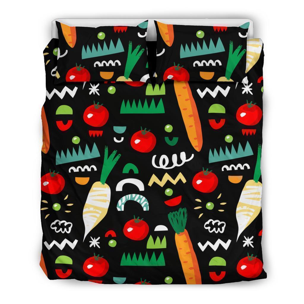 Pattern Print Vegan Duvet Cover Bedding Set-grizzshop