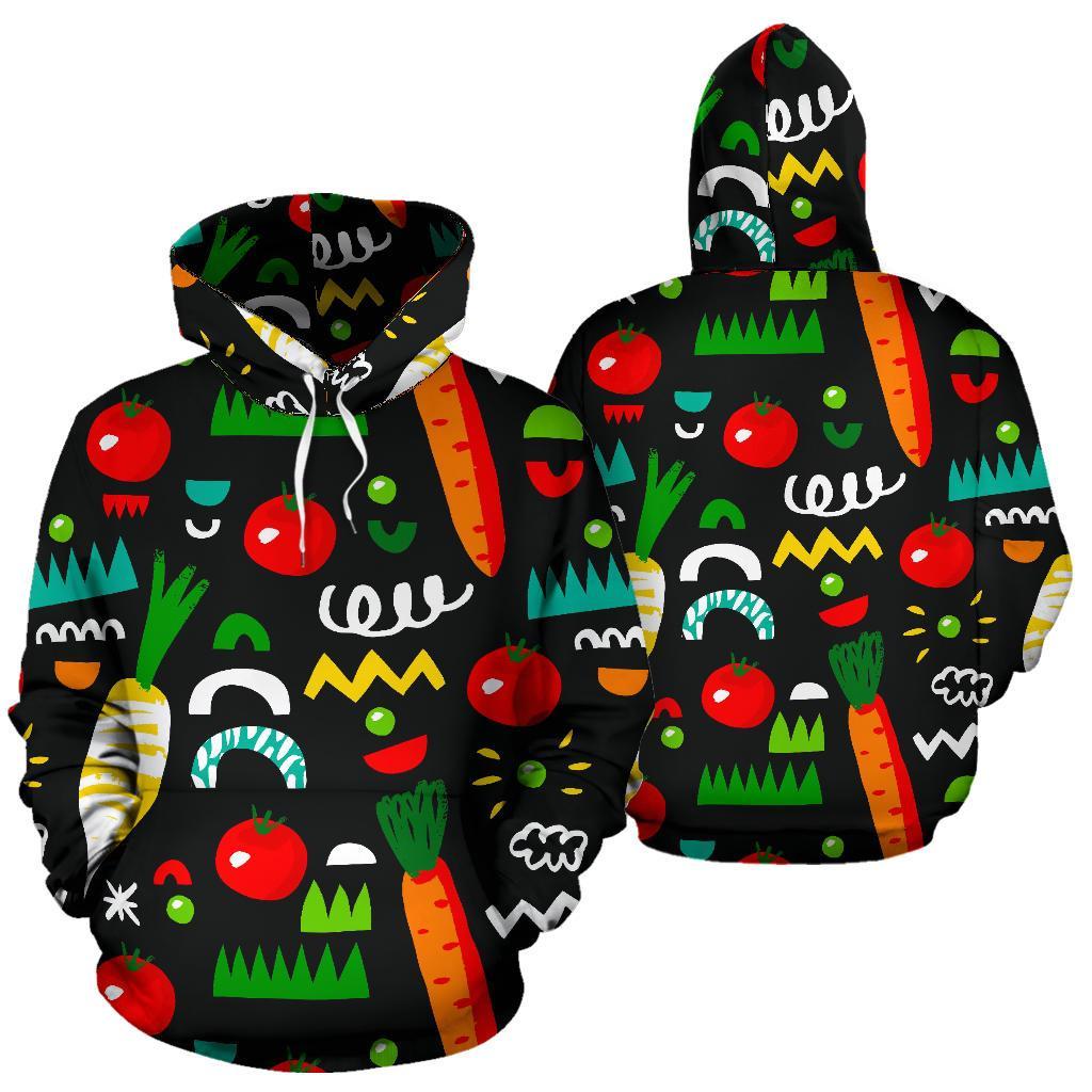 Pattern Print Vegan Men Women Pullover Hoodie-grizzshop