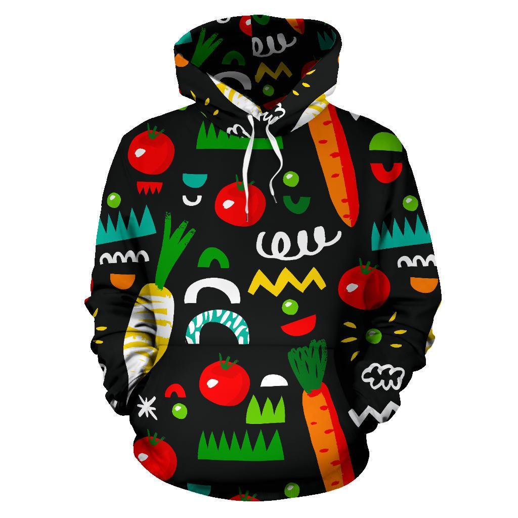 Pattern Print Vegan Men Women Pullover Hoodie-grizzshop