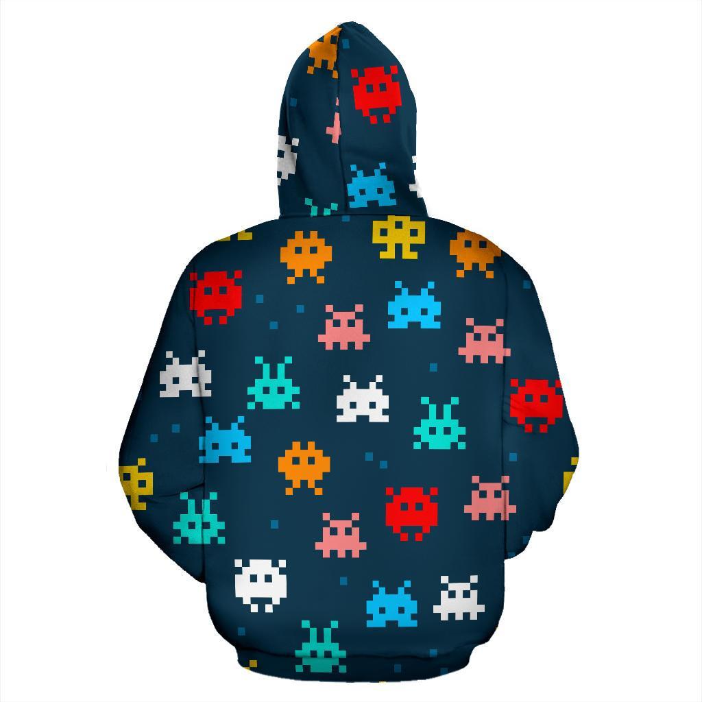 Pattern Print Virus Bacteria Men Women Pullover Hoodie-grizzshop