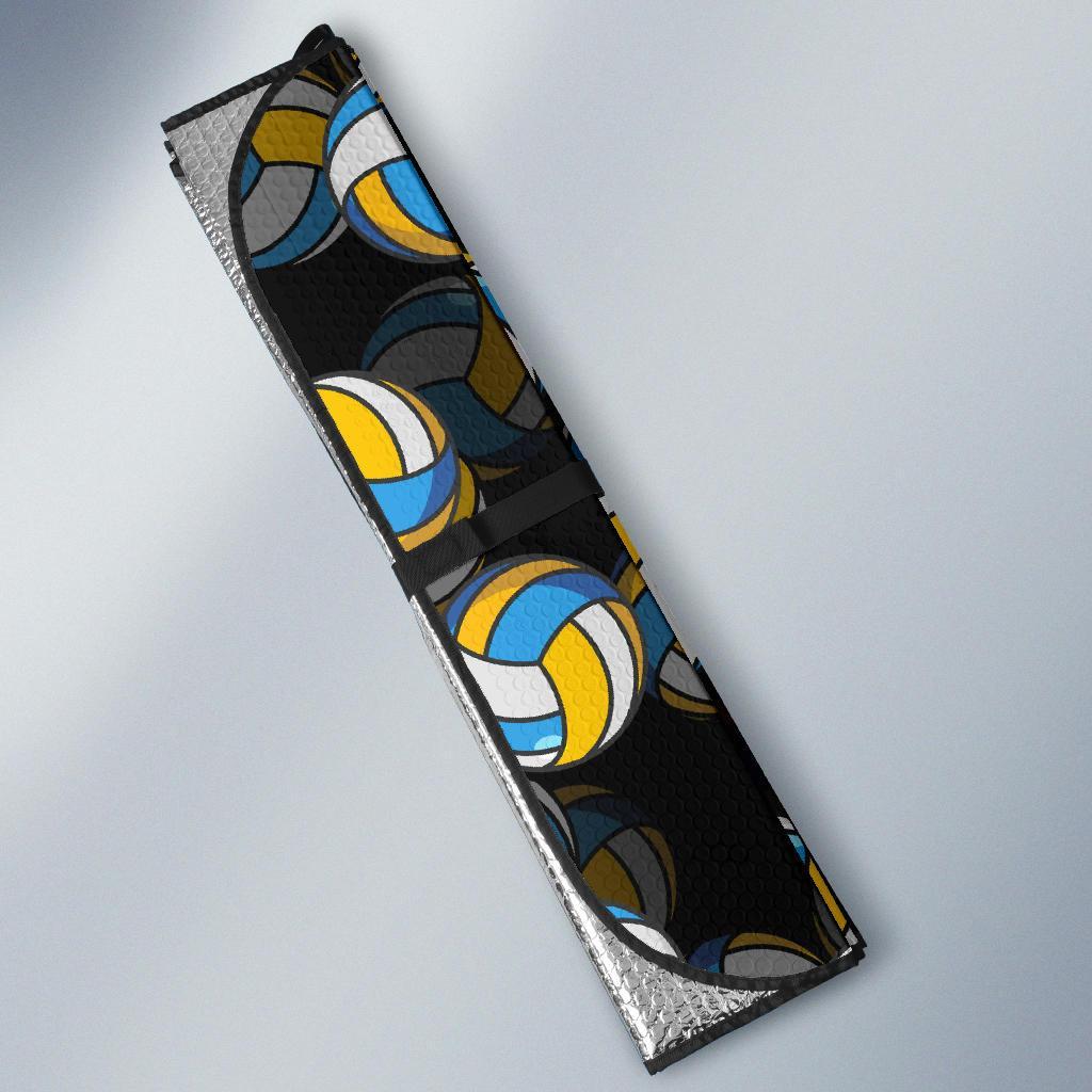 Pattern Print Volleyball Car Sun Shade-grizzshop