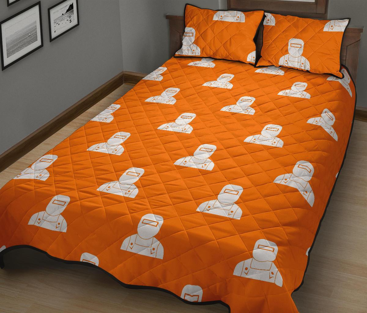 Pattern Print Welder Bed Set Quilt-grizzshop