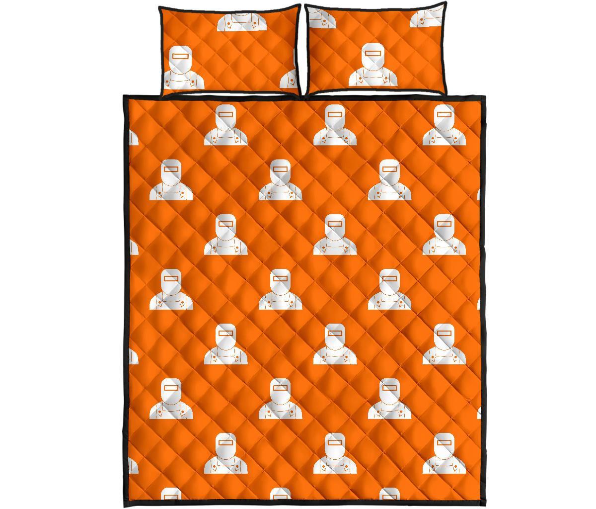 Pattern Print Welder Bed Set Quilt-grizzshop