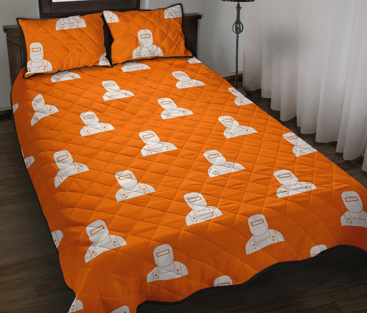 Pattern Print Welder Bed Set Quilt-grizzshop