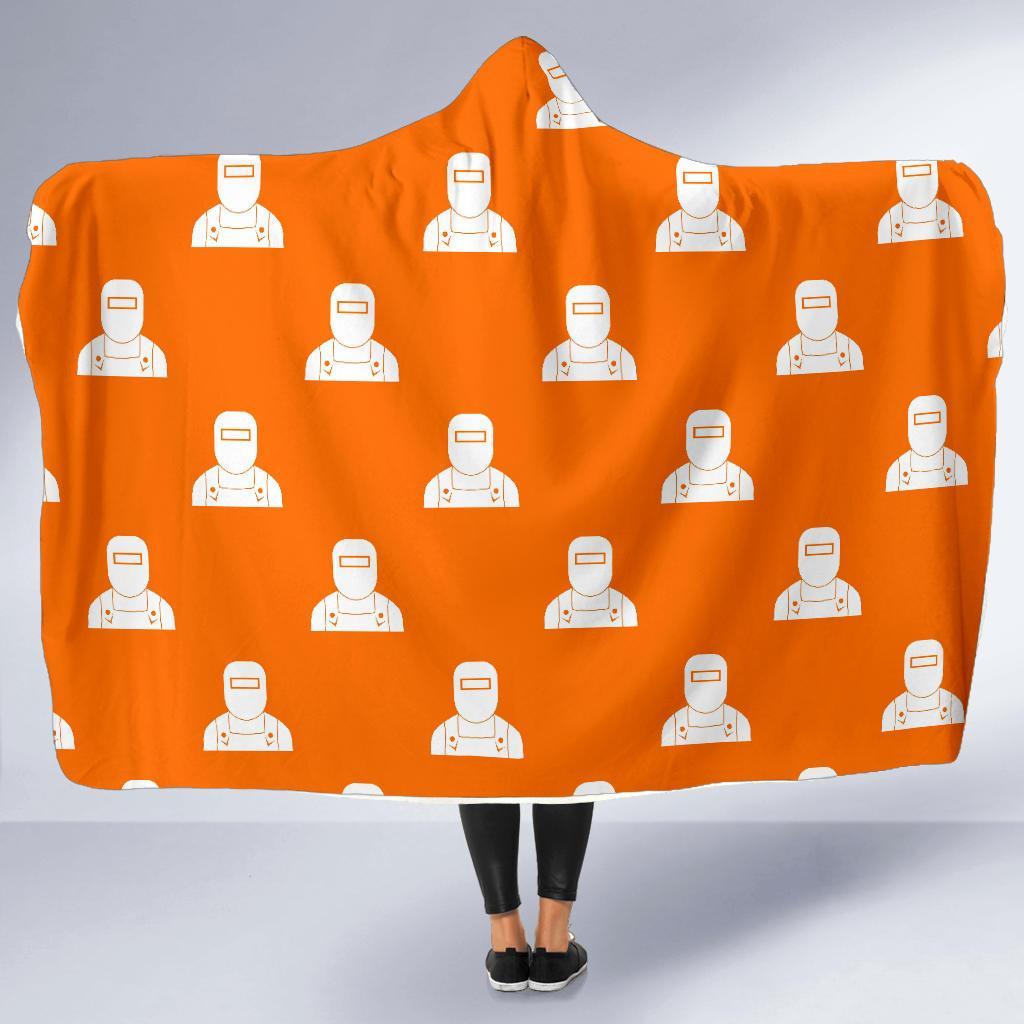 Pattern Print Welder Hooded Blanket-grizzshop
