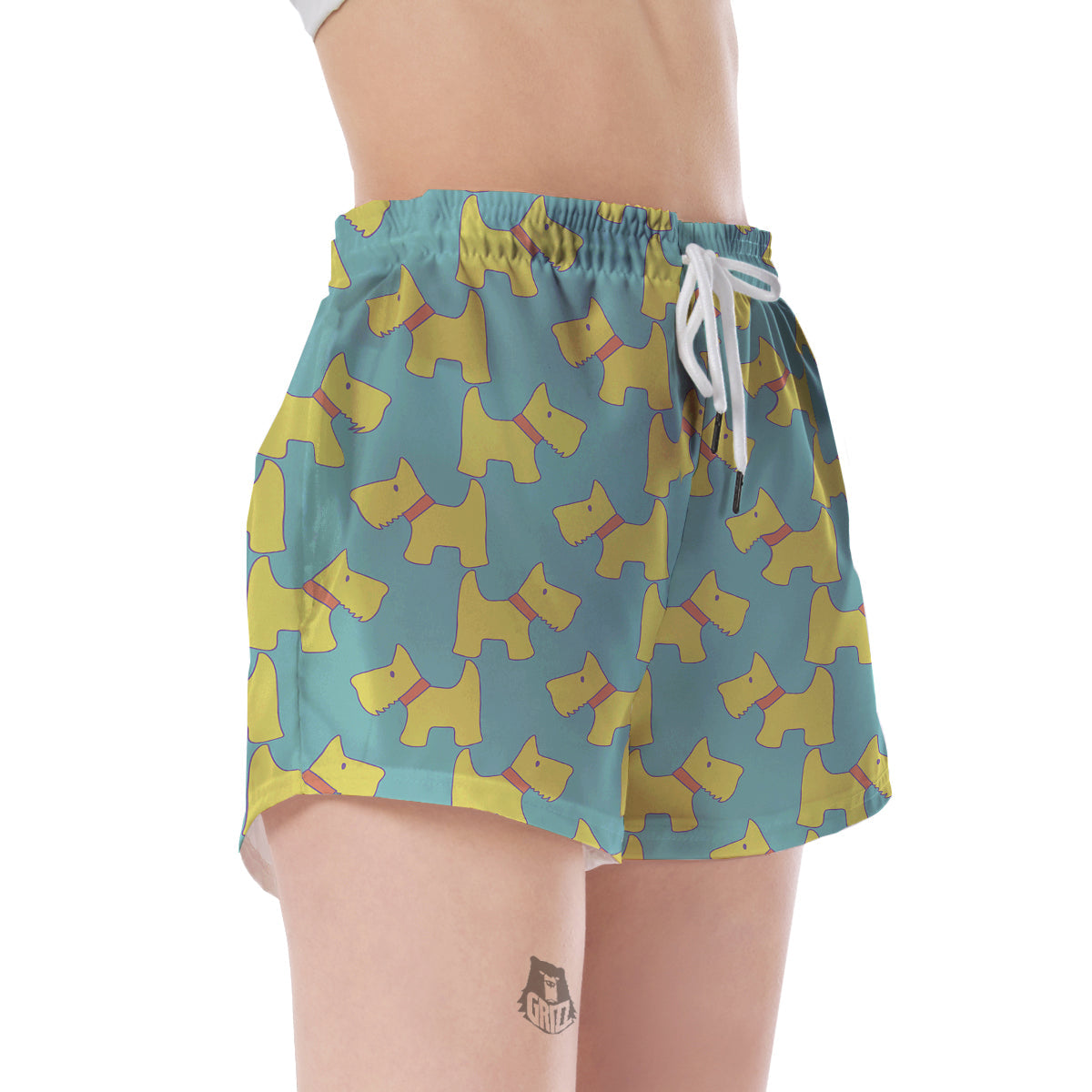 Pattern Print Westie Dog Women's Shorts-grizzshop