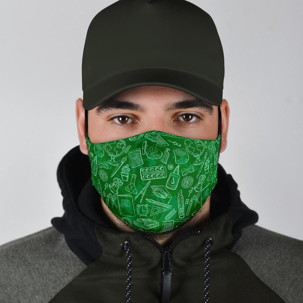 Pattern Teacher Print Face Mask-grizzshop