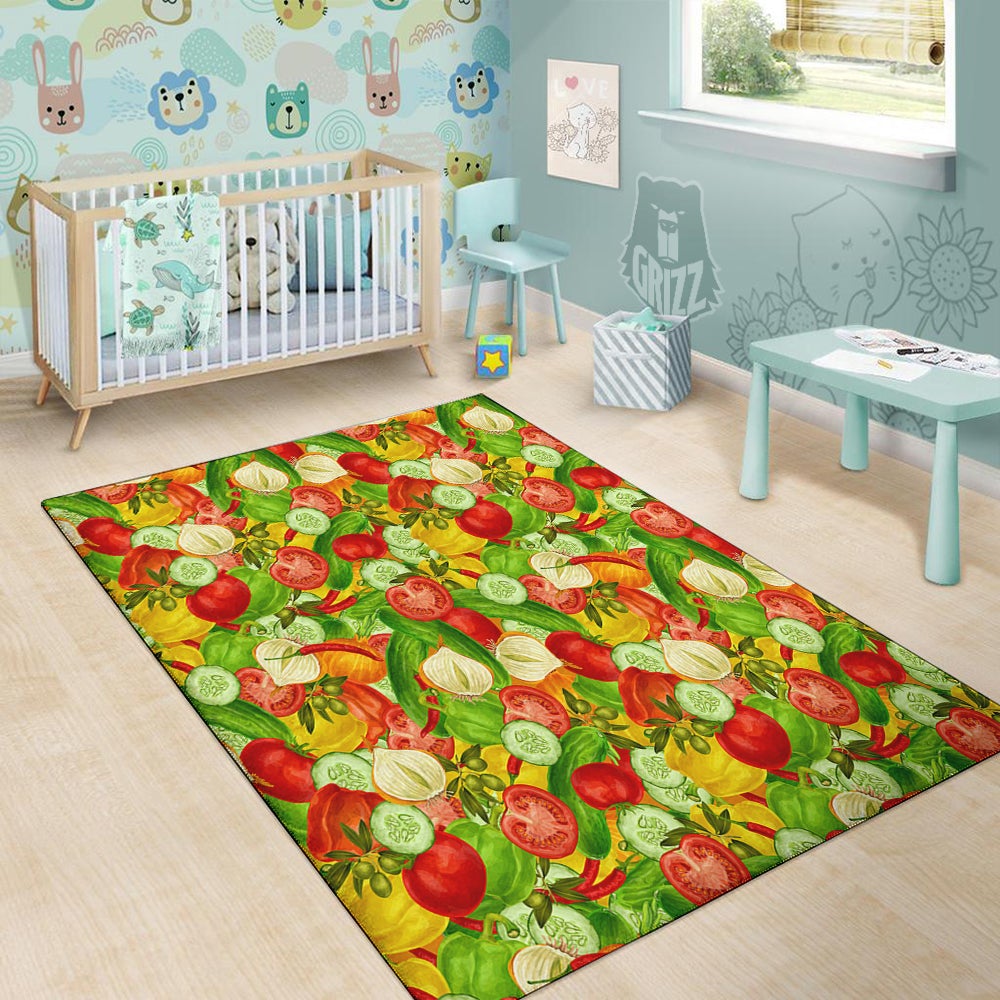 Pattern Vegan Print Pattern Floor Mat-grizzshop