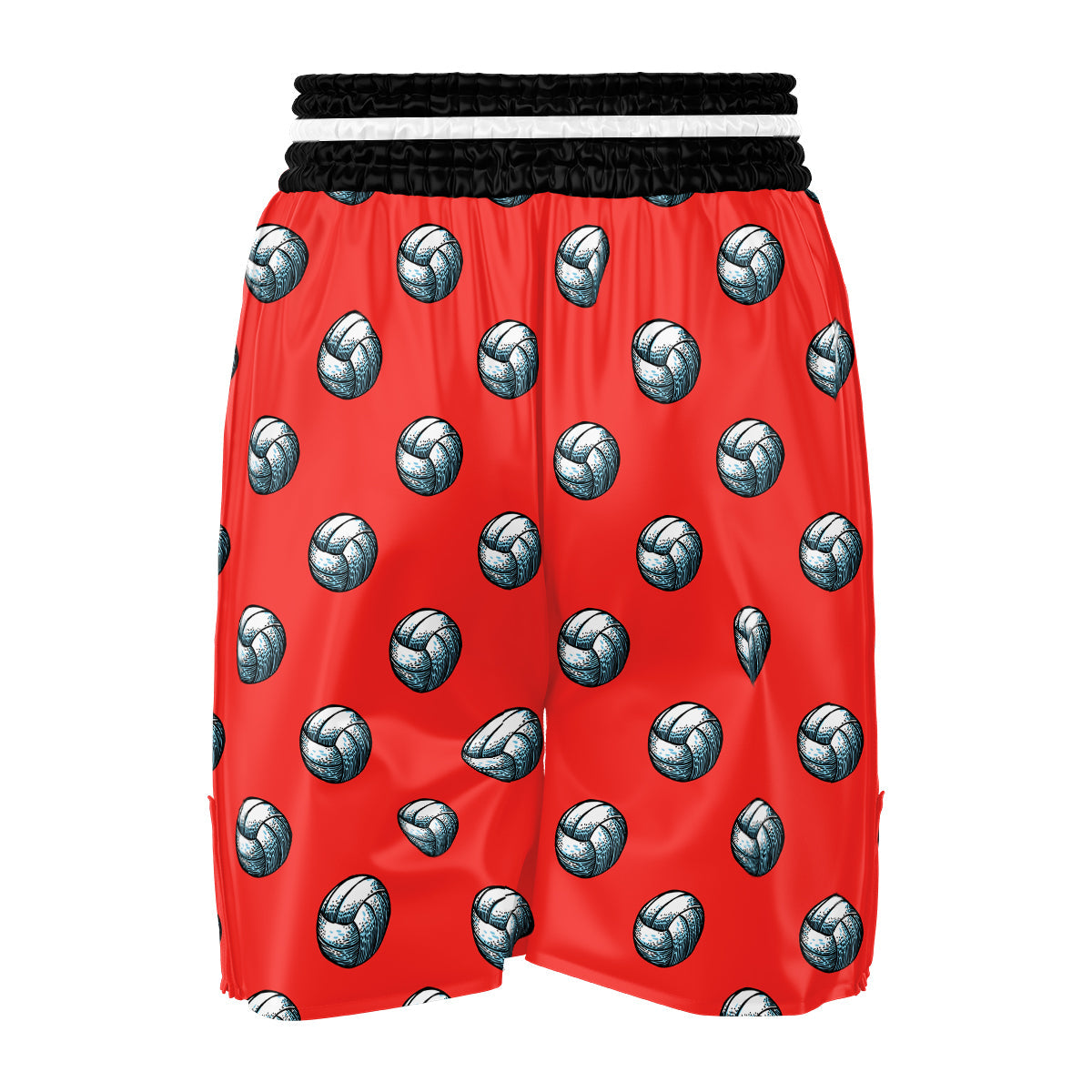 Pattern Volleyball Print Pattern Boxing Shorts-grizzshop
