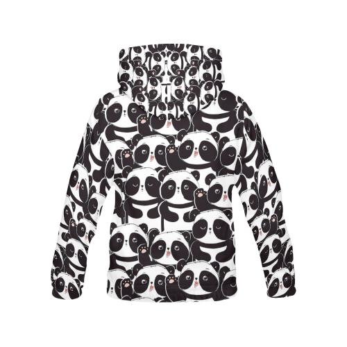 Pattern Print Baby Panda Men Pullover Hoodie-grizzshop