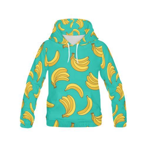 Pattern Print Banana Men Pullover Hoodie-grizzshop