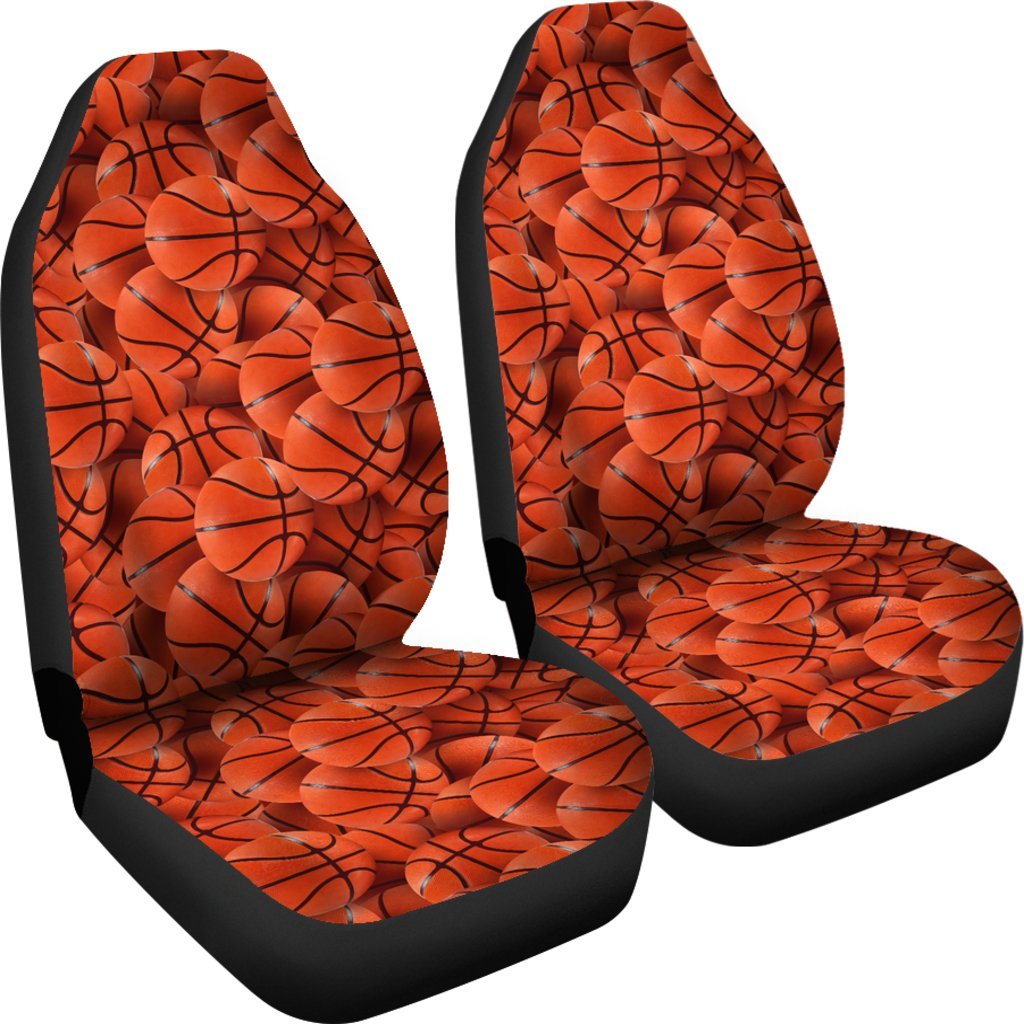 Pattern Print Basketball Universal Fit Car Seat Cover-grizzshop