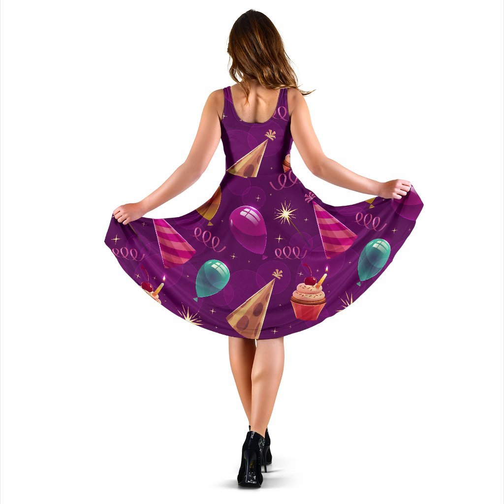 Pattern Print Birthday Dress-grizzshop