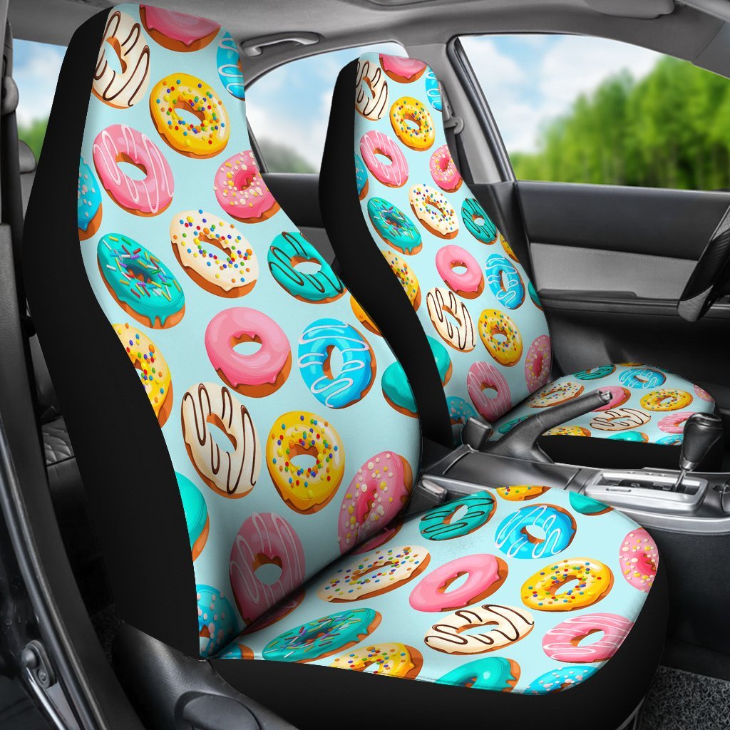 Pattern Print Colorful Donut Universal Fit Car Seat Cover-grizzshop