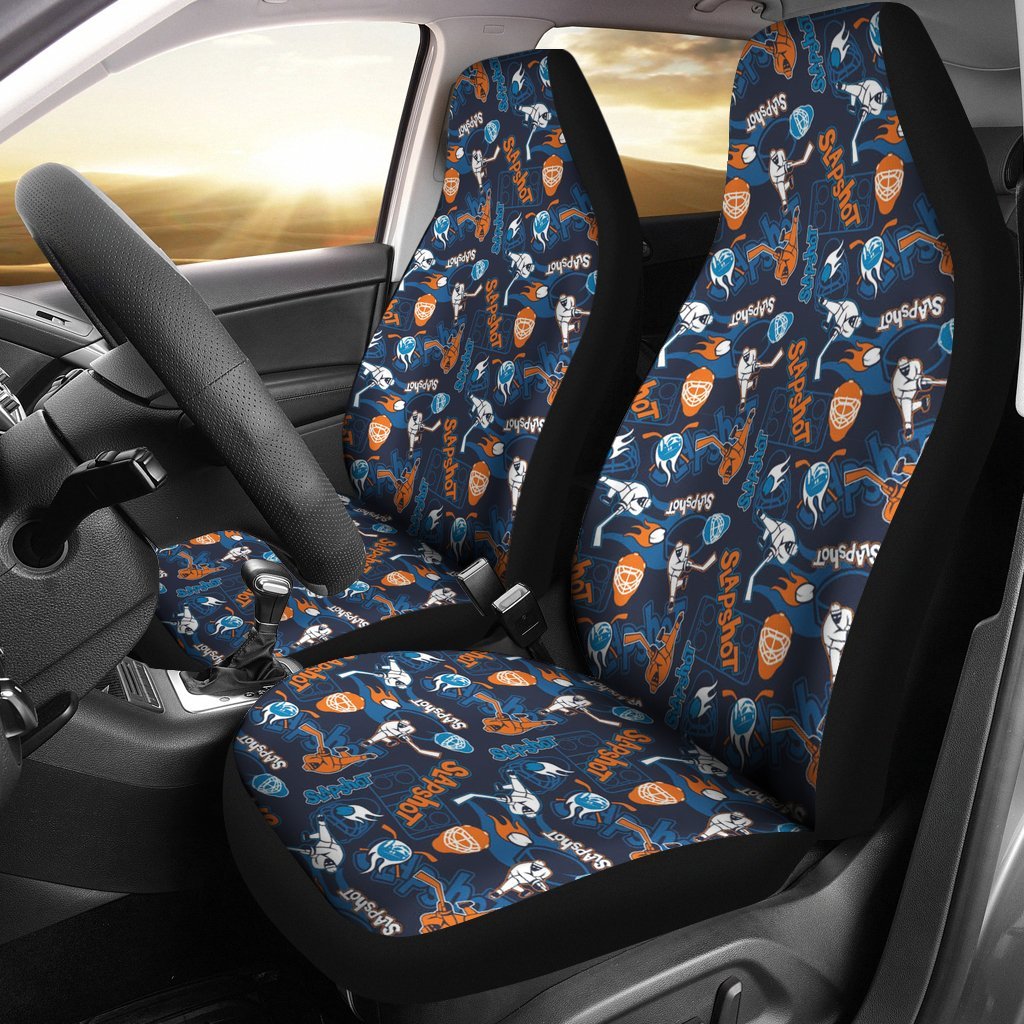Pattern Print Hockey Universal Fit Car Seat Cover-grizzshop