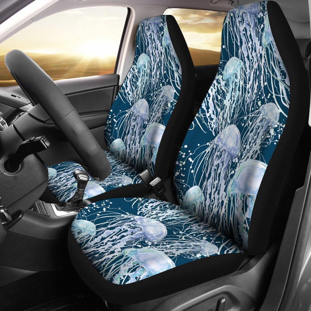 Pattern Print Jellyfish Universal Fit Car Seat Cover-grizzshop