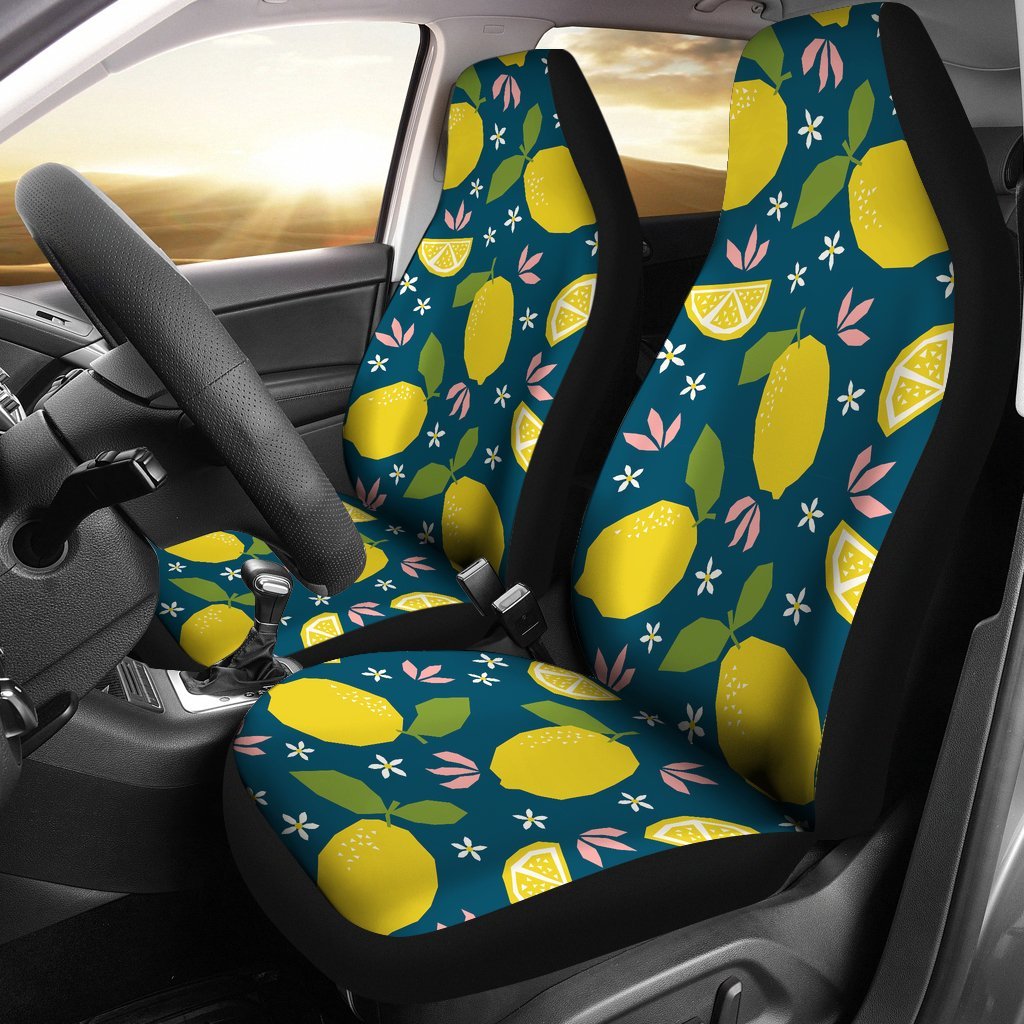 Pattern Print Lemon Universal Fit Car Seat Cover-grizzshop