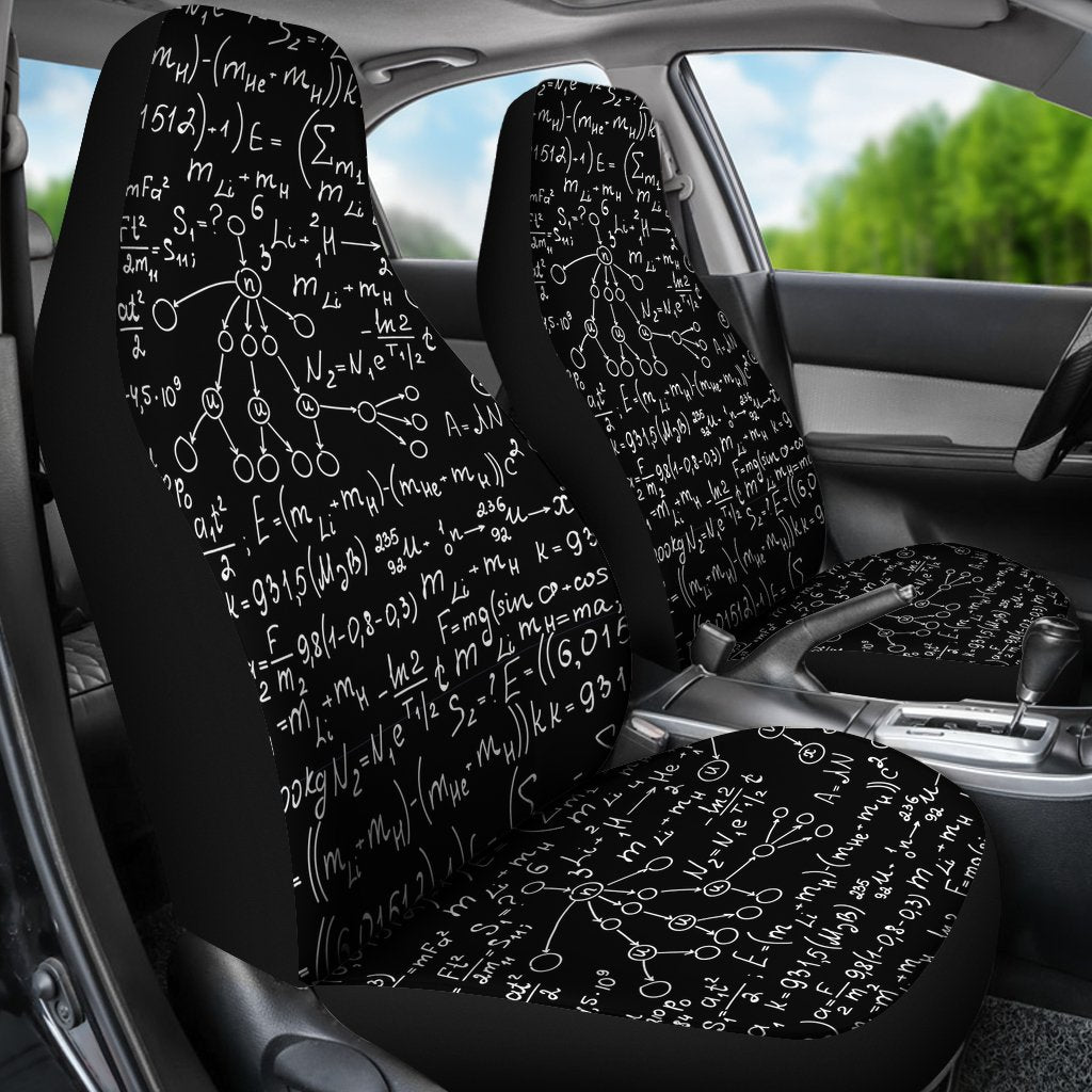 Pattern Print Math Universal Fit Car Seat Cover-grizzshop