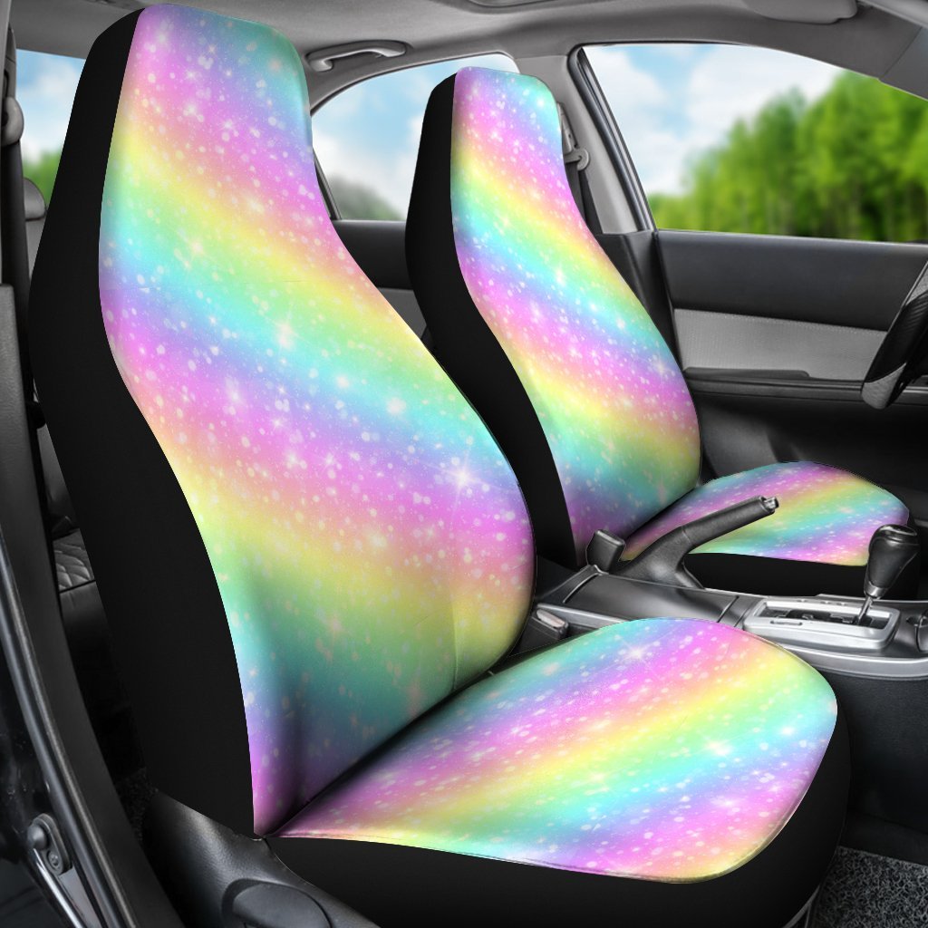 Pattern Print Rainbow Colorful Universal Fit Car Seat Cover-grizzshop