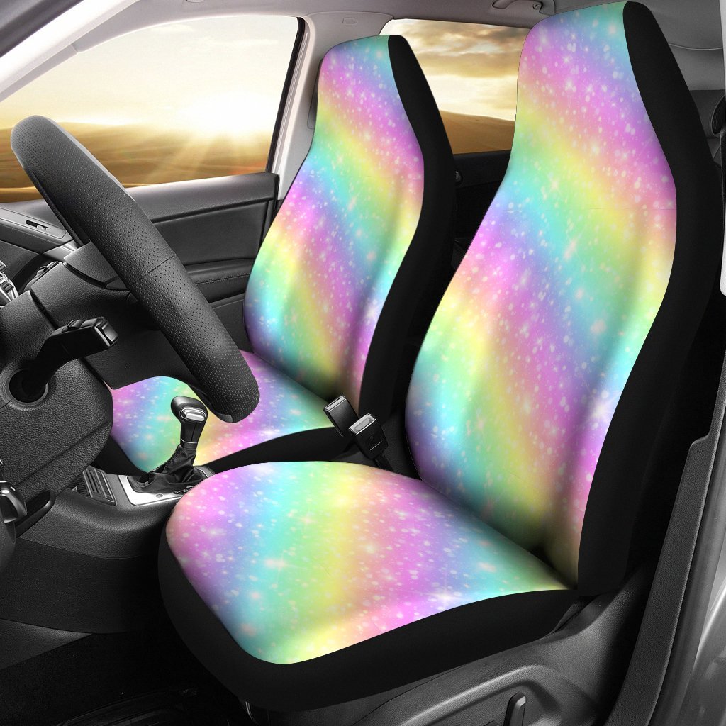 Pattern Print Rainbow Colorful Universal Fit Car Seat Cover-grizzshop