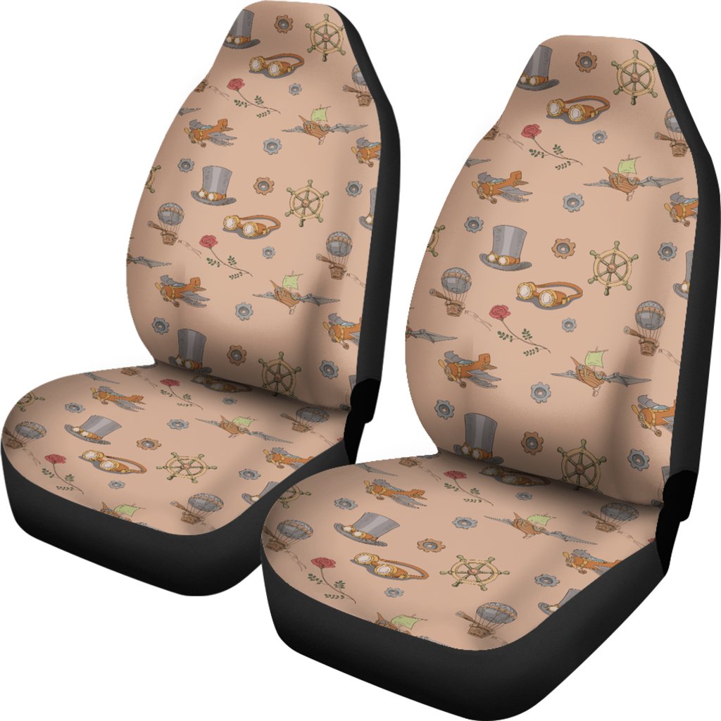 Pattern Print Steampunk Car Seat Cover-grizzshop