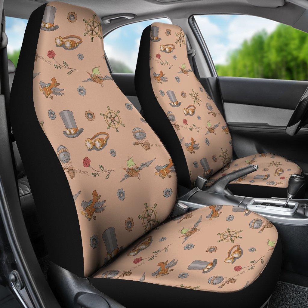 Pattern Print Steampunk Car Seat Cover-grizzshop