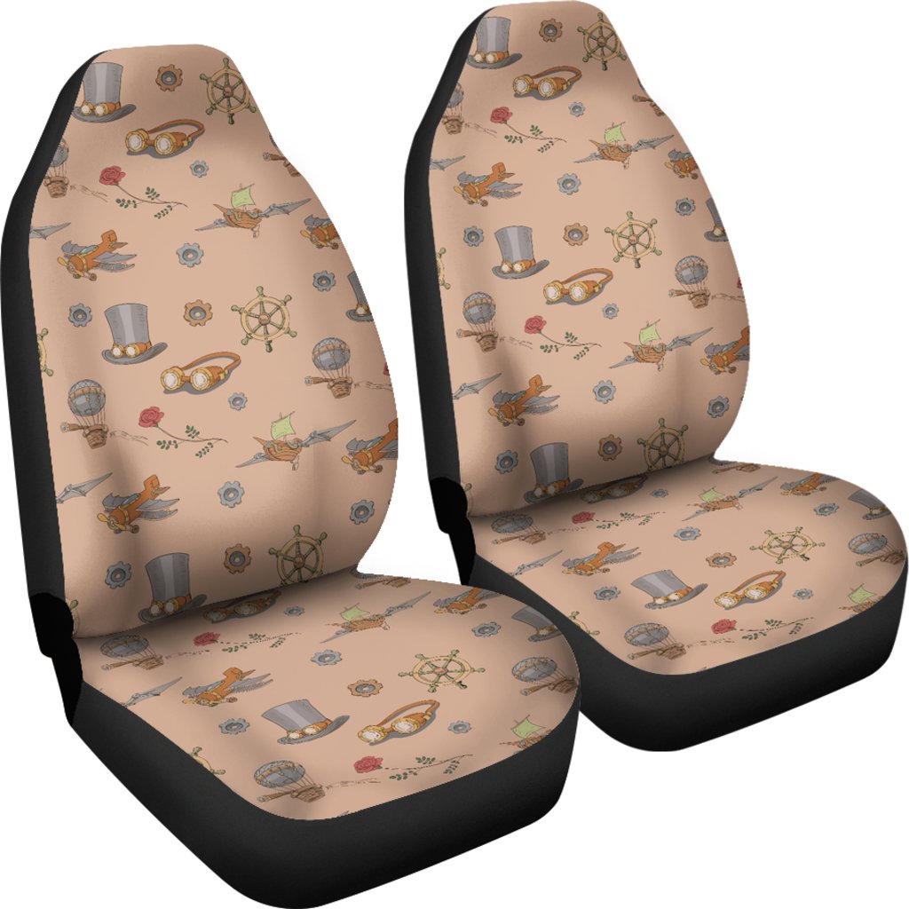 Pattern Print Steampunk Car Seat Cover-grizzshop