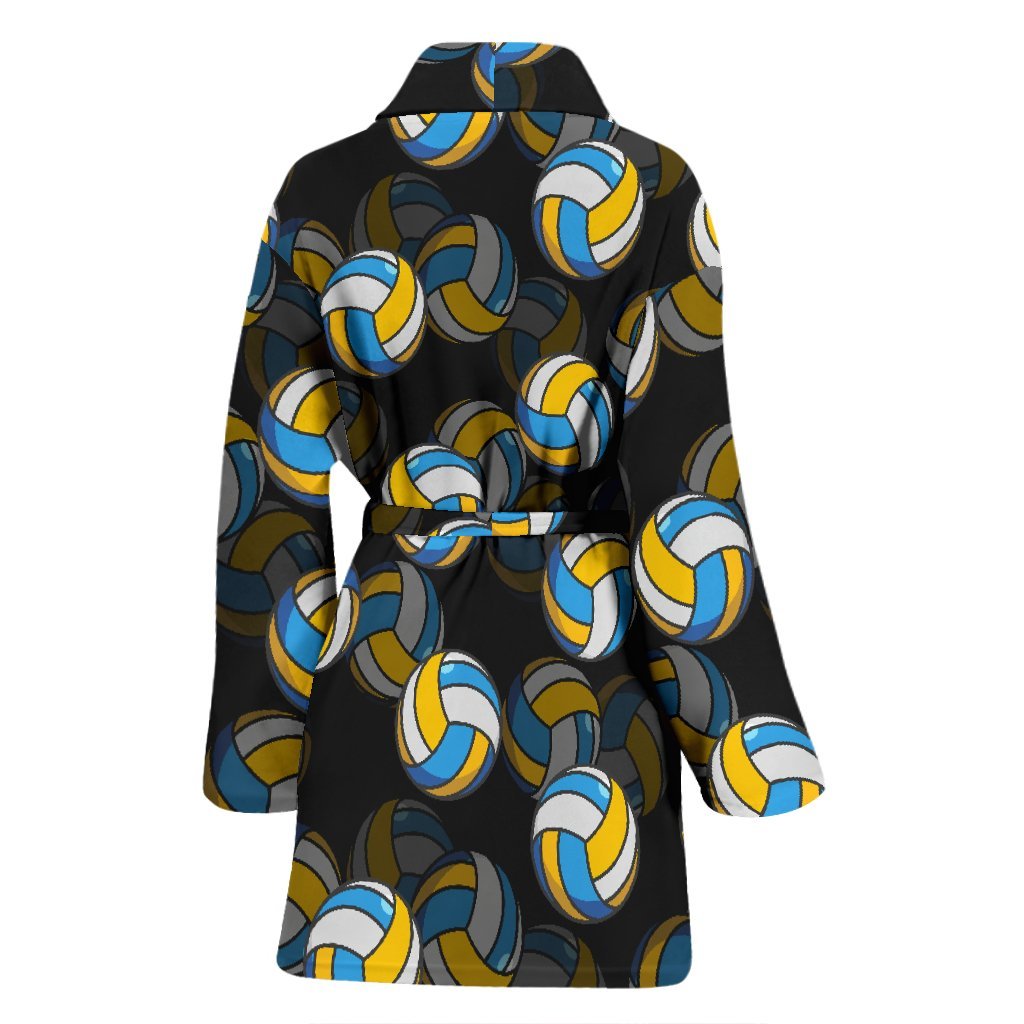 Pattern Print Volleyball Pattern Print Women Long Robe-grizzshop
