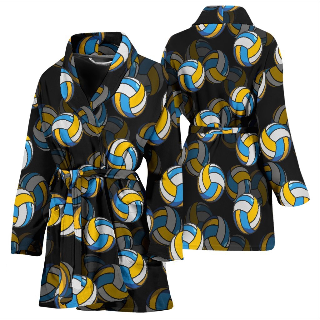 Pattern Print Volleyball Pattern Print Women Long Robe-grizzshop