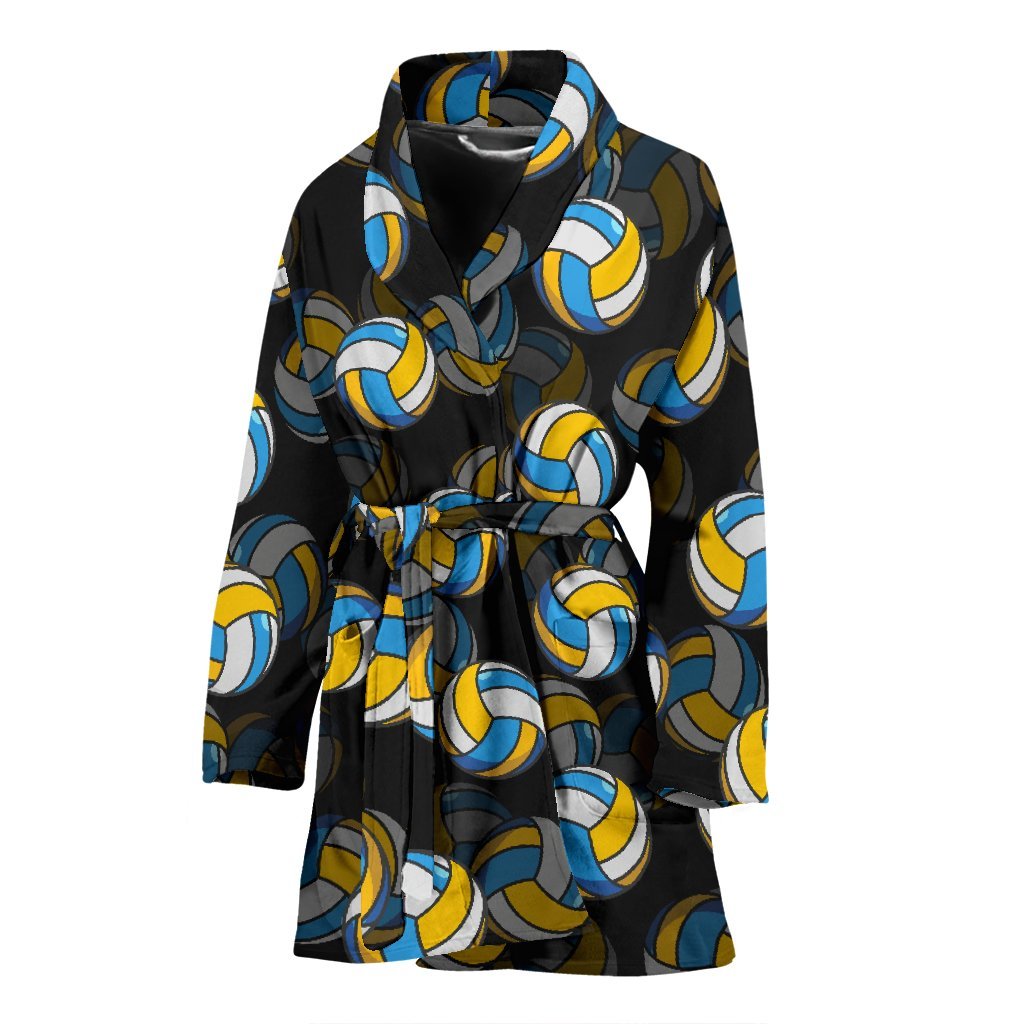 Pattern Print Volleyball Pattern Print Women Long Robe-grizzshop