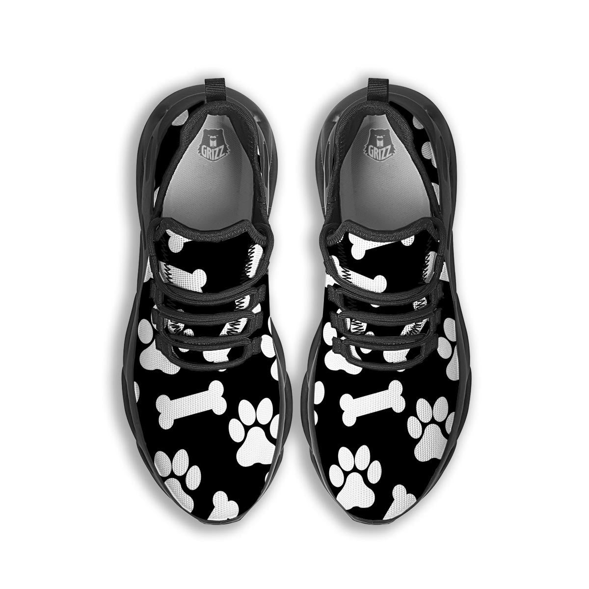 Paw Black Running Shoes-grizzshop