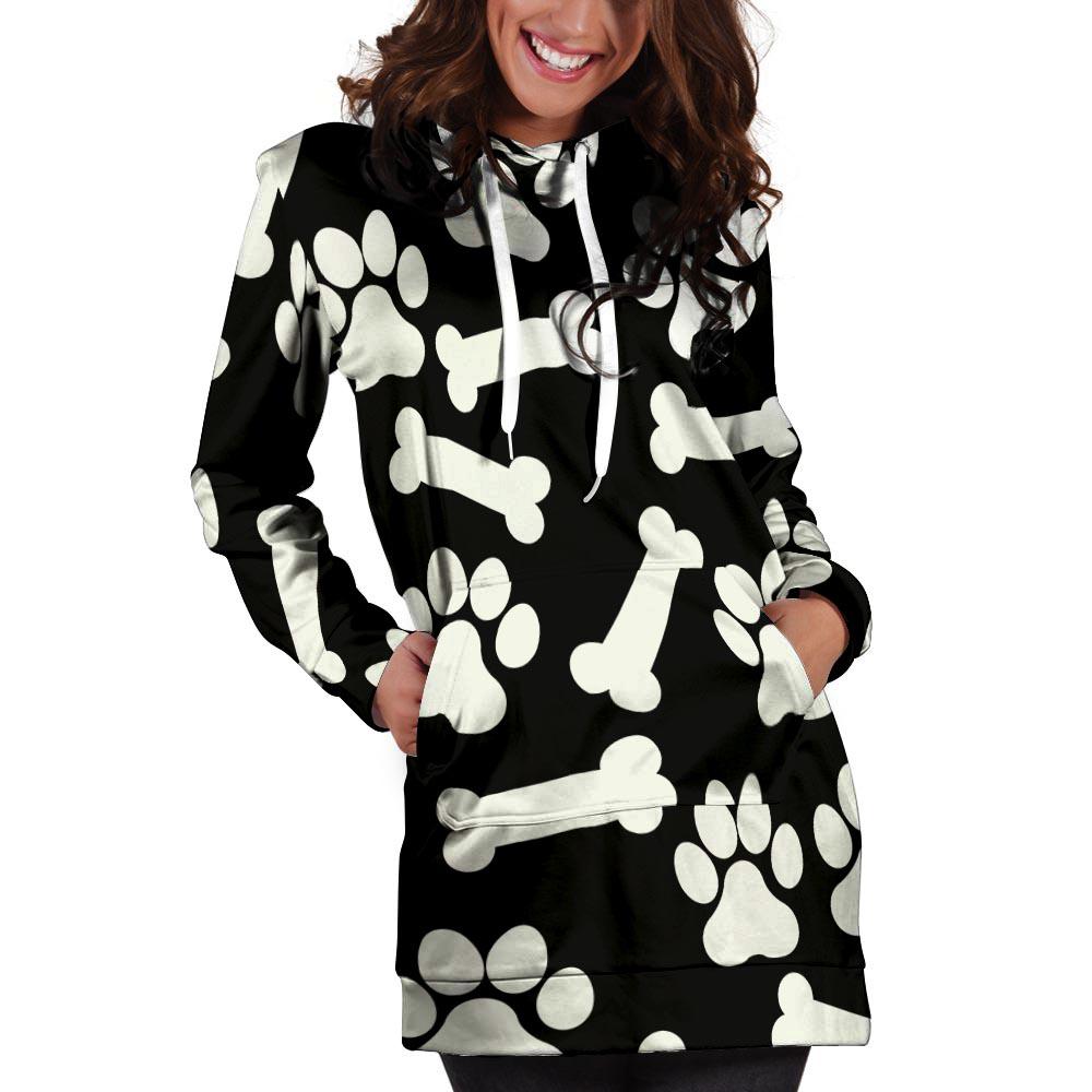 Paw Hoodie Dress-grizzshop