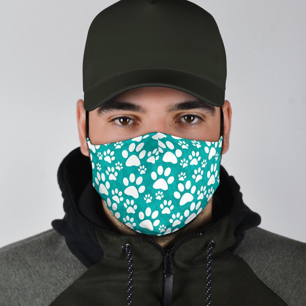 Paw Pattern Print Face Mask-grizzshop