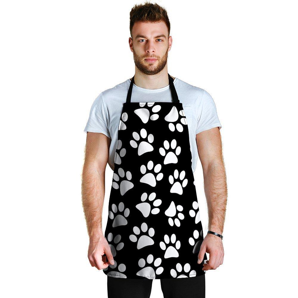 Paw Print Men's Apron-grizzshop