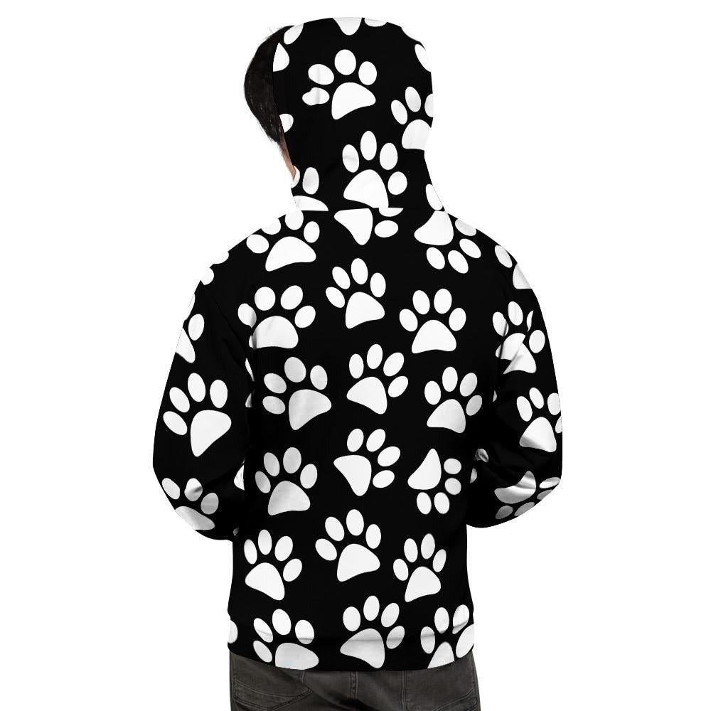 Paw Print Men's Hoodie-grizzshop