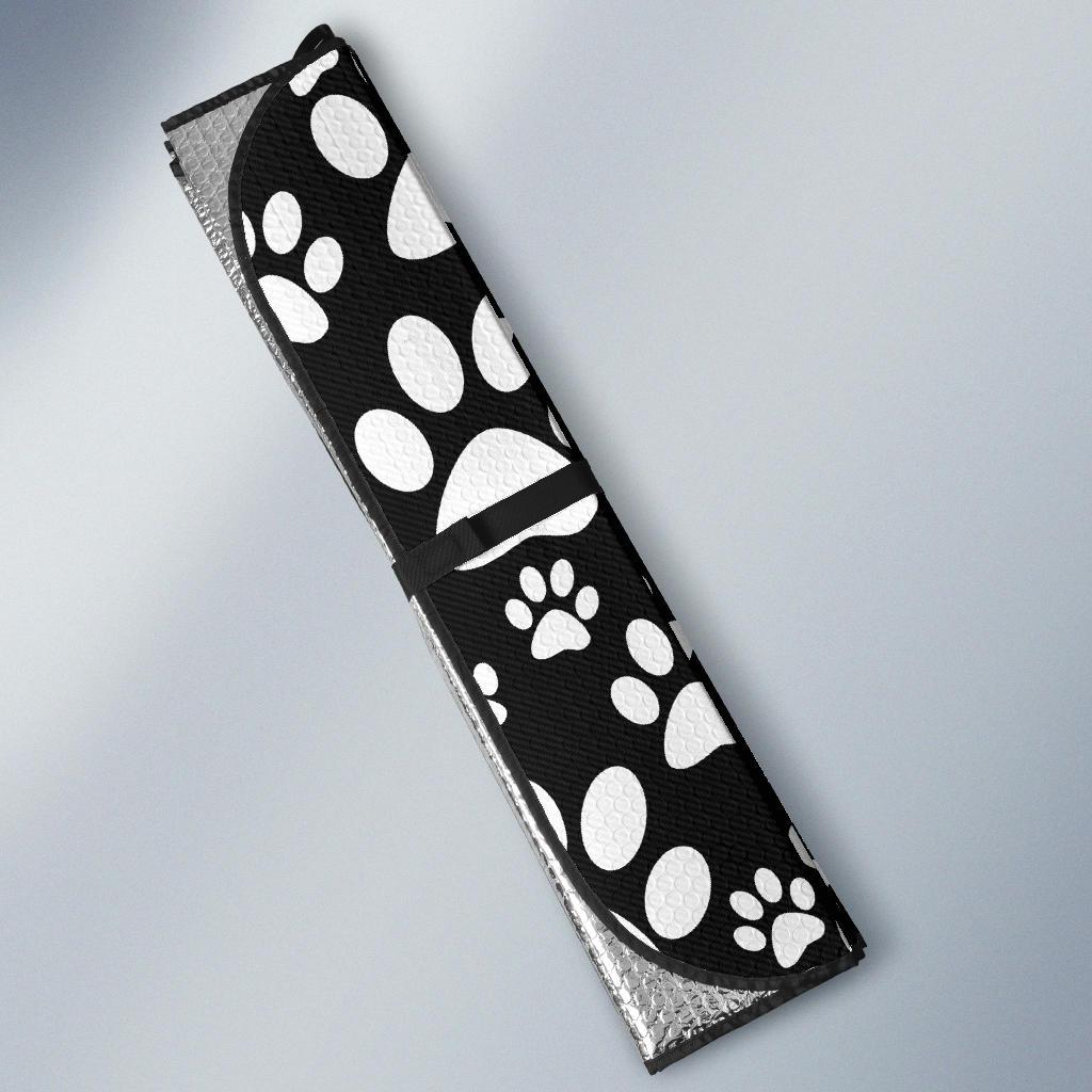 Paw Print Pattern Car Sun Shade-grizzshop