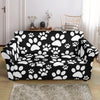 Paw Print Pattern Loveseat Cover-grizzshop