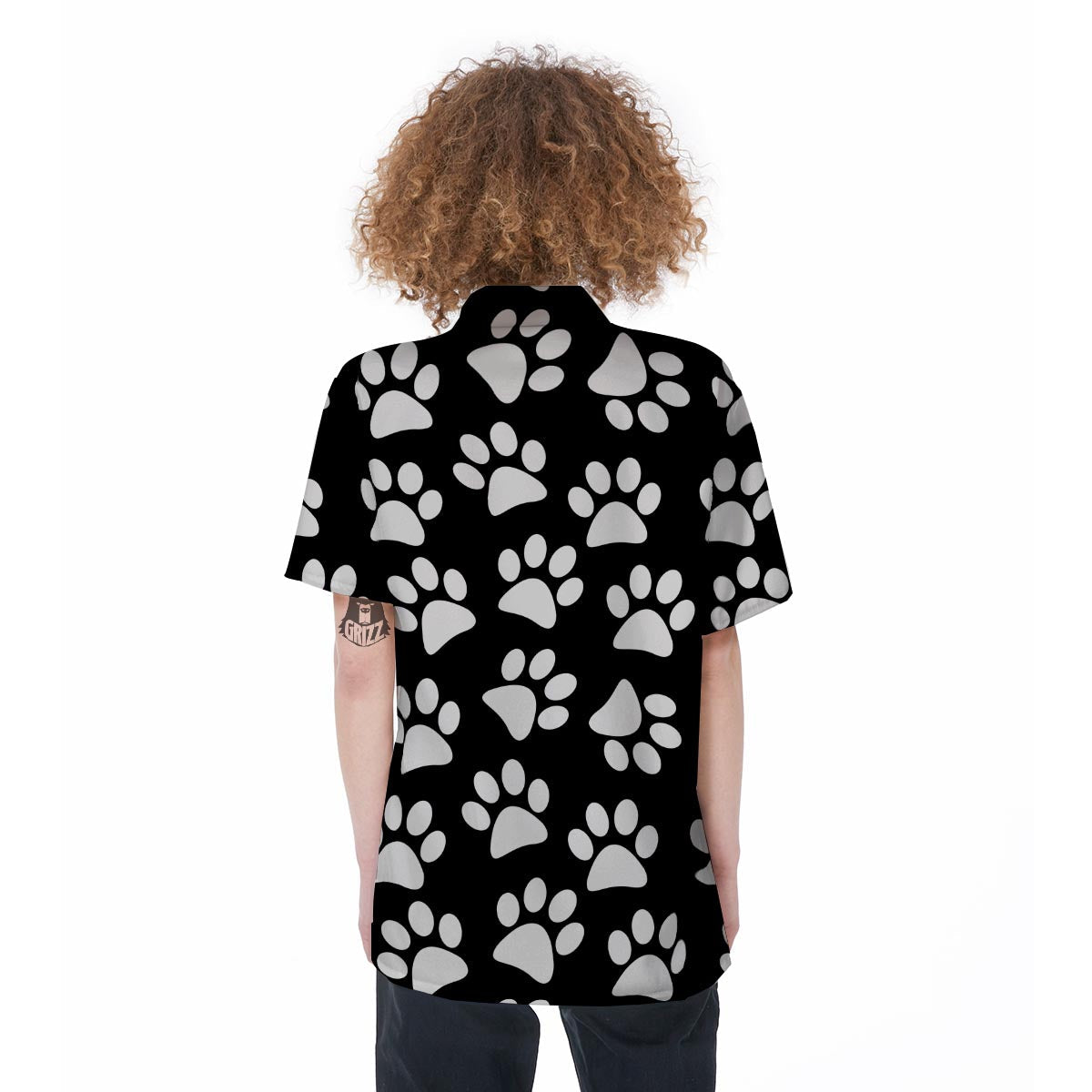 Paw Print Women's Short Sleeve Shirts-grizzshop