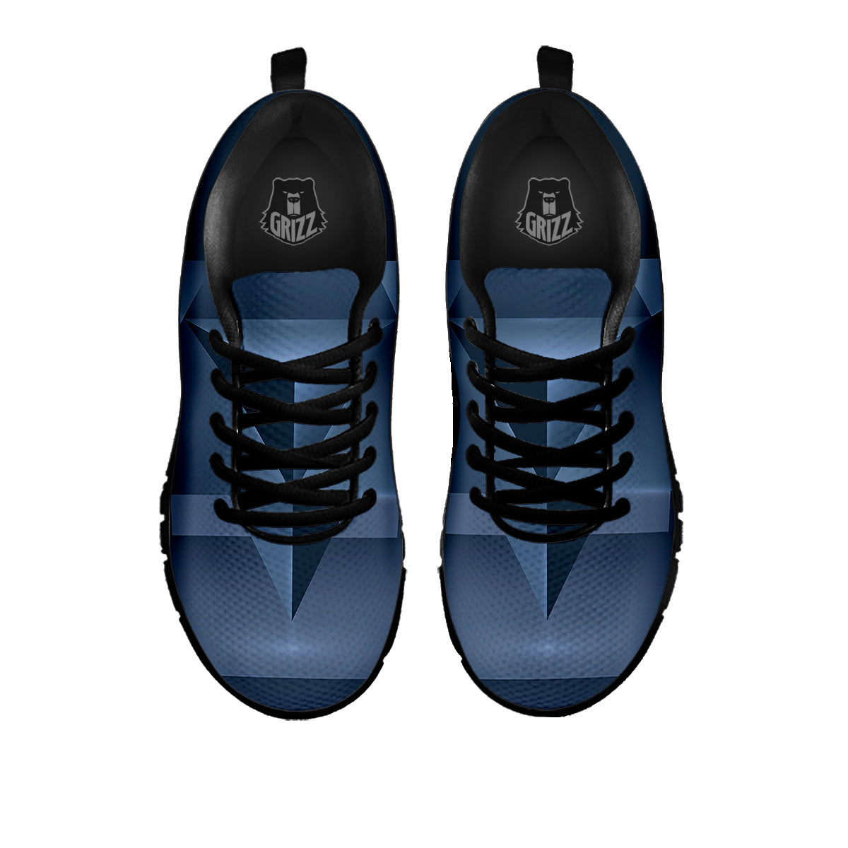 Pentagram Geometric Inverted Print Black Sneaker-grizzshop