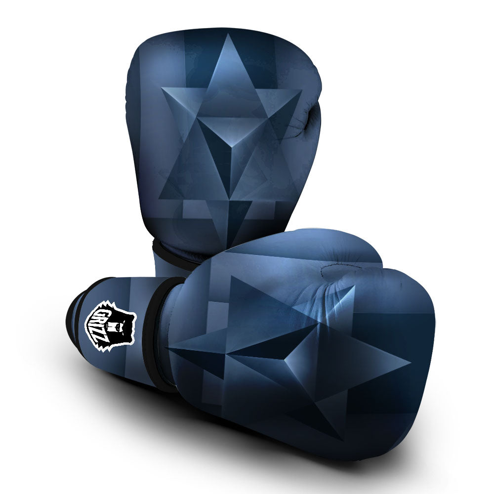 Pentagram Geometric Inverted Print Boxing Gloves-grizzshop