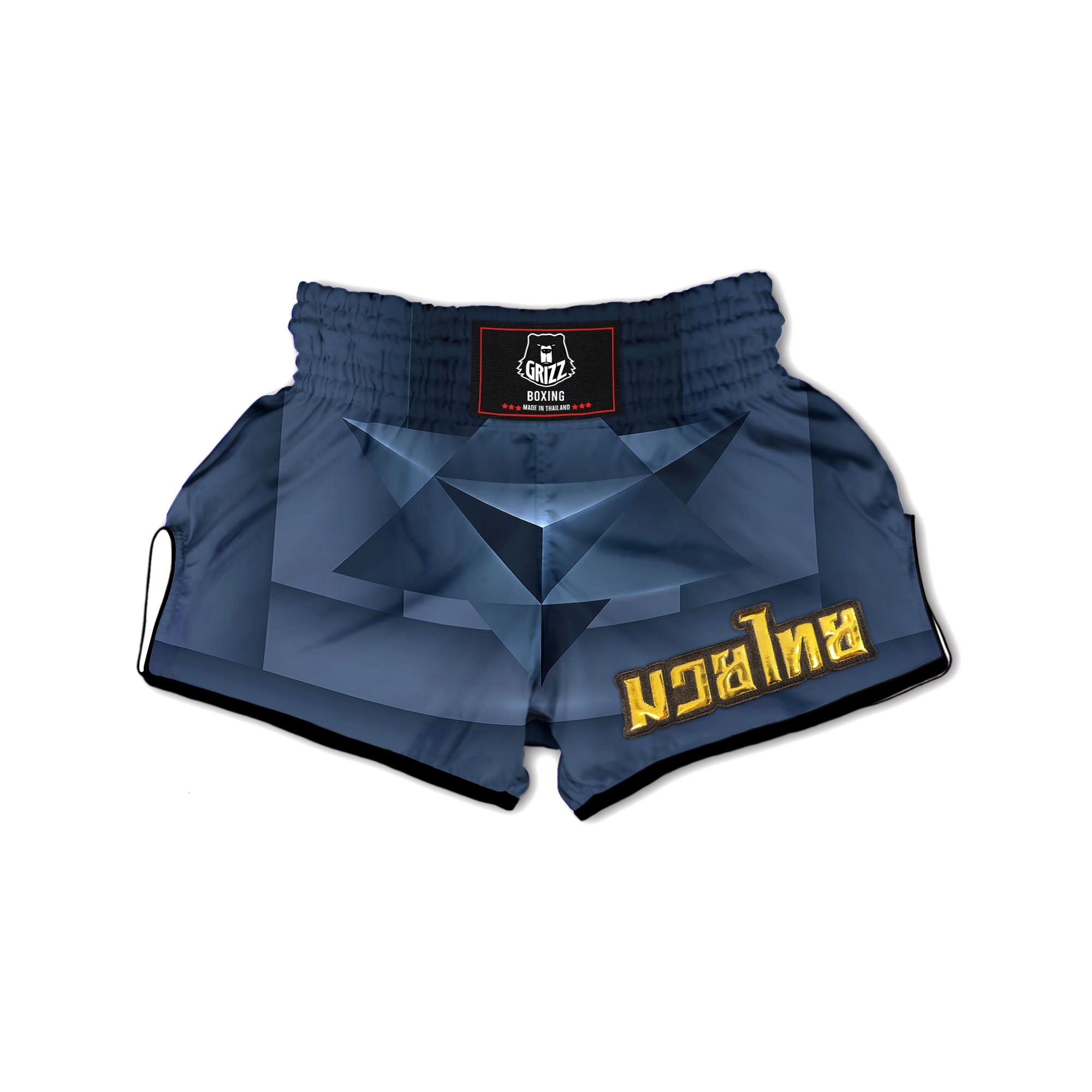 Pentagram Geometric Inverted Print Muay Thai Boxing Shorts-grizzshop