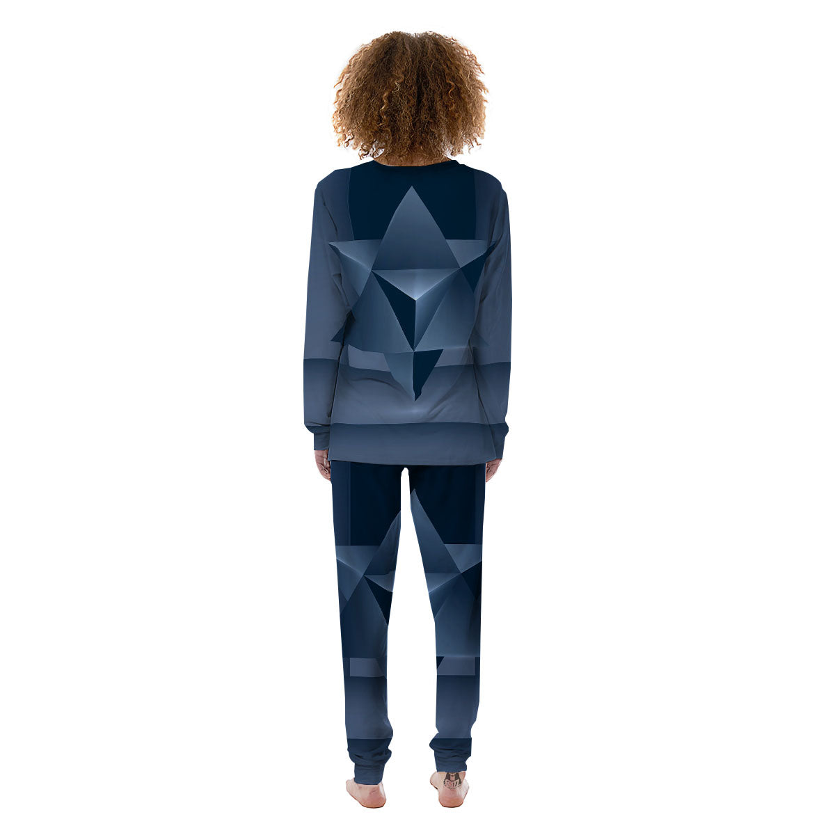 Pentagram Geometric Inverted Print Women's Pajamas-grizzshop